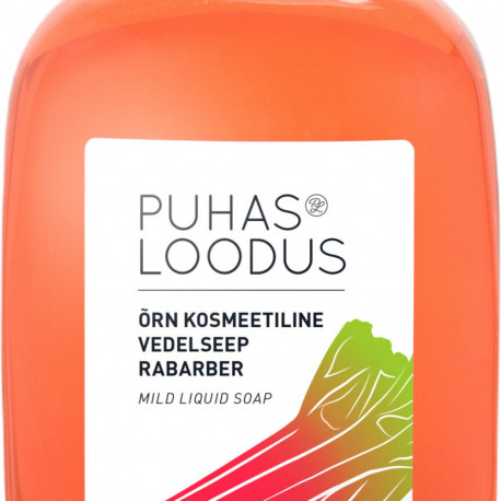 Vedelseep pudelis ORTO Puhas Loodus Rabarber 500ml