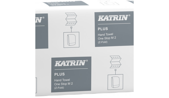 Sheet towel 3-layer KATRIN Plus OneStop L3 Z-fold 34x23.5cm 90 sheets in a pack (345201)