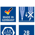 Harilik pliiats STAEDTLER Mars Lumograph 2B kummita