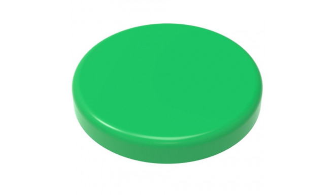 Magnet green - 38 mm, holding power 25N, height 13,5 mm, 2 magnets per blister card