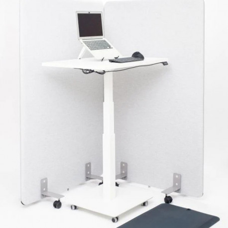 Akustiline/mürasummutav vahesein põrandale jalgadel seisev STOO Free 1000x1600mm helehall