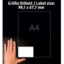 Kleebisetikett AVERY Zweckform 99,1 x 67,7mm 40 lehte ultra vastupidavad (L7914-40)