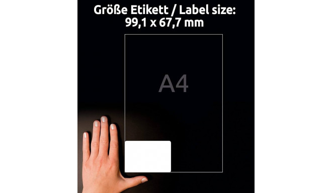 Kleebisetikett AVERY Zweckform 99,1 x 67,7mm 40 lehte ultra vastupidavad (L7914-40)
