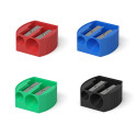 Double hole plastic sharpener ErichKrause® Multi, color: assorted (box 24 pcs.)