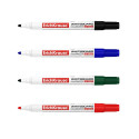 White board marker ErichKrause® W-500, colors: black, blue, red, green (pouch 4 pcs.)