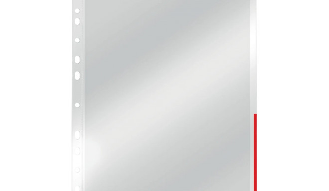 Pocket Coloured Edge 105my A4 CL Red100