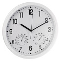 Wall clock ALCO diam. 35cm white frame, black numbers