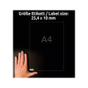 Sticker label removable AVERY ZWECKFORM 25,4x10mm on 189 sheets 20 sheets in a pack yellow (L6037-20