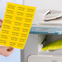 Sticker label removable AVERY ZWECKFORM 38x21,2mm 25 sheets per pack neon yellow (L7651Y-25)