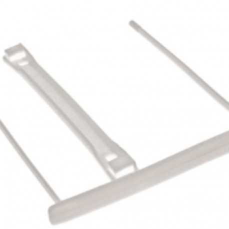 Archival clip FELLOWES without wire white plastic 100 pcs