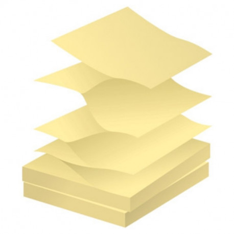 Note paper 75x75mm FORPUS Z-notes yellow