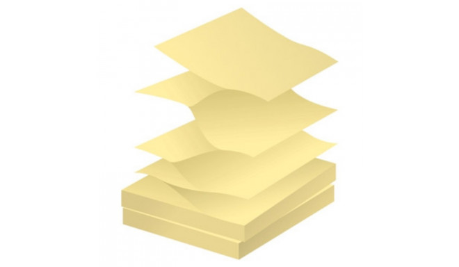 Note paper 75x75mm FORPUS Z-notes yellow