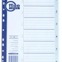 Register tabs A4 1-6 gray plastic FORPUS