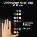 Kleebisetikett AVERY Zweckform Q18mm sinine 96tk (3005)