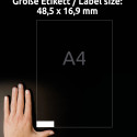 Наклейка этикетка AVERY ZWECKFORM 485x169мм 100 листов (3667)
