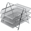 Document drawer A4 3-part metal silver FORPUS
