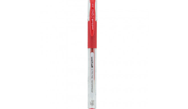 Geelpliiats korgiga UNI-BALL Signo DX UM-151 0,38mm punane