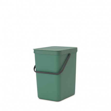 Prügikast 25L, Brabantia, Sort/Go kaanega,L-26.5 x S-34.0 x K-40.1cm/Fir Green, tumeroheline plastik