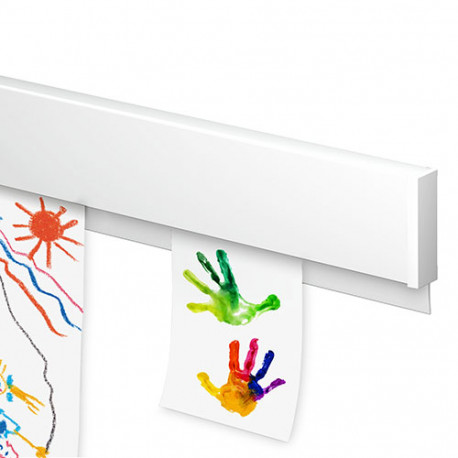 InfoRail ArtiTeq, L- 200cm, liist infolehtede-jooniste seinale riputamiseks, jätkatav, kinnitustega/