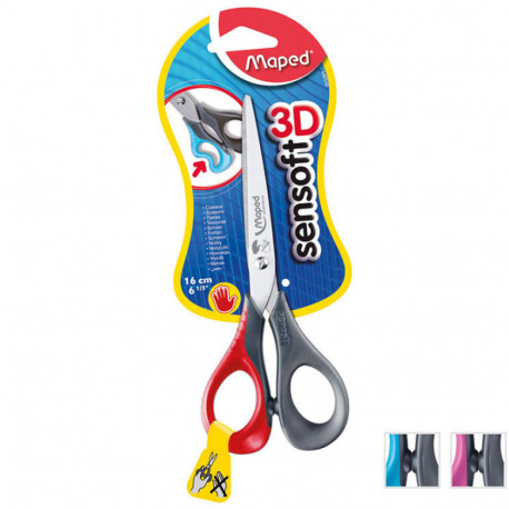 Käärid Maped SenSoft 16cm elastne käepide, vasakukäelistele, blistril