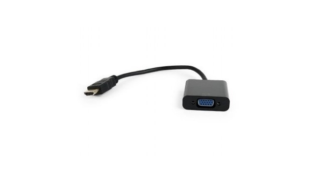 Gembird A-HDMI-VGA-04 video cable adapter 0.15 m VGA (D-Sub) HDMI Type A (Standard) Black