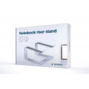 Gembird NBS-D1-01 laptop stand Aluminium, Silver 39.6 cm (15.6")