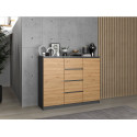 2D4S chest of drawers 120x40x97 cm, anthracite/artisan