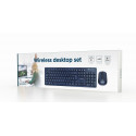 Gembird KBS-WCH-03 keyboard Mouse included RF Wireless + USB QWERTY English Black