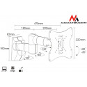 Maclean teleri kinnitus LCD LED Plasma 23-42'' 30kg 200x200, hõbedane