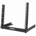 Intellinet Network Rack, Open Frame (Desktop), 8U, Usable Width 465mm, Black, Flatpack, 19", Three Y