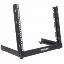 Intellinet Network Rack, Open Frame (Desktop), 8U, Usable Width 465mm, Black, Flatpack, 19", Three Y