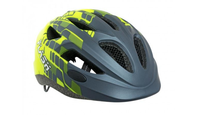 Author Helmet Flash Inmold X8 matt 51-55cm (171 grey/yellow-neon-matt)