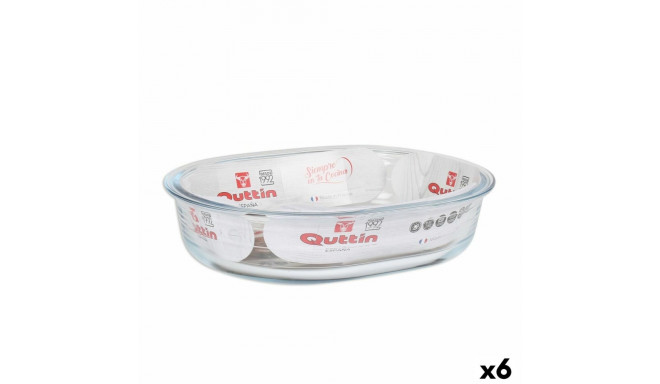 Ahjuvorm Quttin   Klaas ovaalne 1,5 L 23,7 x 18,8 cm (6 Ühikut)