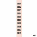 Raffle Number Strips 1-2000 (30 Units)