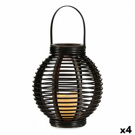 LED Lantern Ibergarden B5004 B5004 Brown Plastic 21 x 23,7 x 21 cm (4 Units)