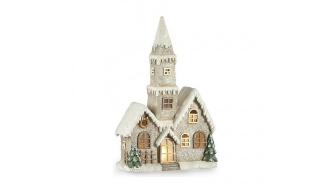 Decorative Figure House Christmas LED Light Music Grey White Brown Green Magnesium 21 x 77 x 48 cm