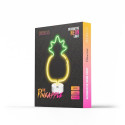 Forever Light Neon LED on a stand PINEAPPLE yellow green NNE05 Light decoration figure Green, Yellow