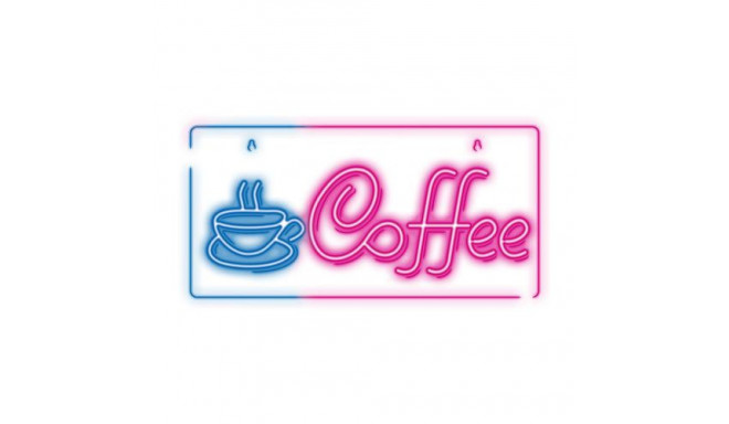 Forever Light Neon PLEXI LED COFFEE pink blue NNE11 Light decoration figure