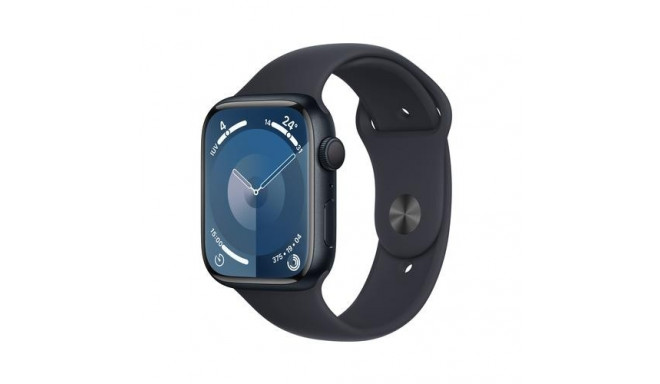 Apple Watch Series 9 45 mm Digital 396 x 484 pixels Touchscreen Black Wi-Fi GPS (satellite)