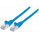Intellinet Network Patch Cable, Cat7 Cable/Cat6A Plugs, 0.25m, Blue, Copper, S/FTP, LSOH / LSZH, PVC