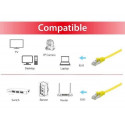Equip Cat.6A U/FTP Flat Patch Cable, 10.0m, Yellow