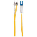 Intellinet Fiber Optic Patch Cable, OS2, LC/ST, 3m, Yellow, Duplex, Single-Mode, 9/125 µm, LSZH, Fib