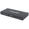 Manhattan 1080p 4-Port HDMI Multiviewer Switch, Switch with Four Inputs on One Display, Video Bandwi