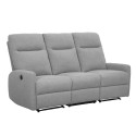 Recliner sofa KATY 3-seater, electric, lighy grey