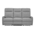 Recliner sofa KATY 3-seater, electric, lighy grey