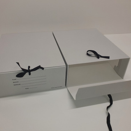 Arhiivikarp paeltega 350x280x120mm pinnalaotus, trükiga, arhiivipüsiv (AKSP)