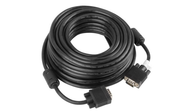 Lanberg CA-VGAC-10CC-0150-B VGA cable 15 m VGA (D-Sub) Black