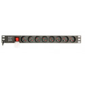 EnerGenie EG-PDU-014-F Rack Power Distribution Unit (8 FR sockets, 1U, 16A, Schuko plug, 3m, black c