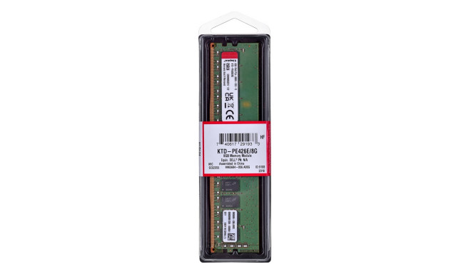 Kingston dedicated memory for Dell 8GB DDR4-2666Mhz ECC Module