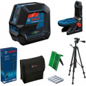 Bosch combi laser GCL 2-50 G Professional with Tripod, cross line laser (blue/black, green laser lin